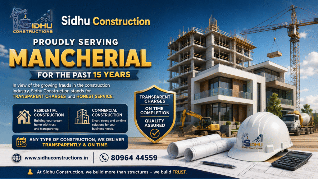 best construction company in mancherial